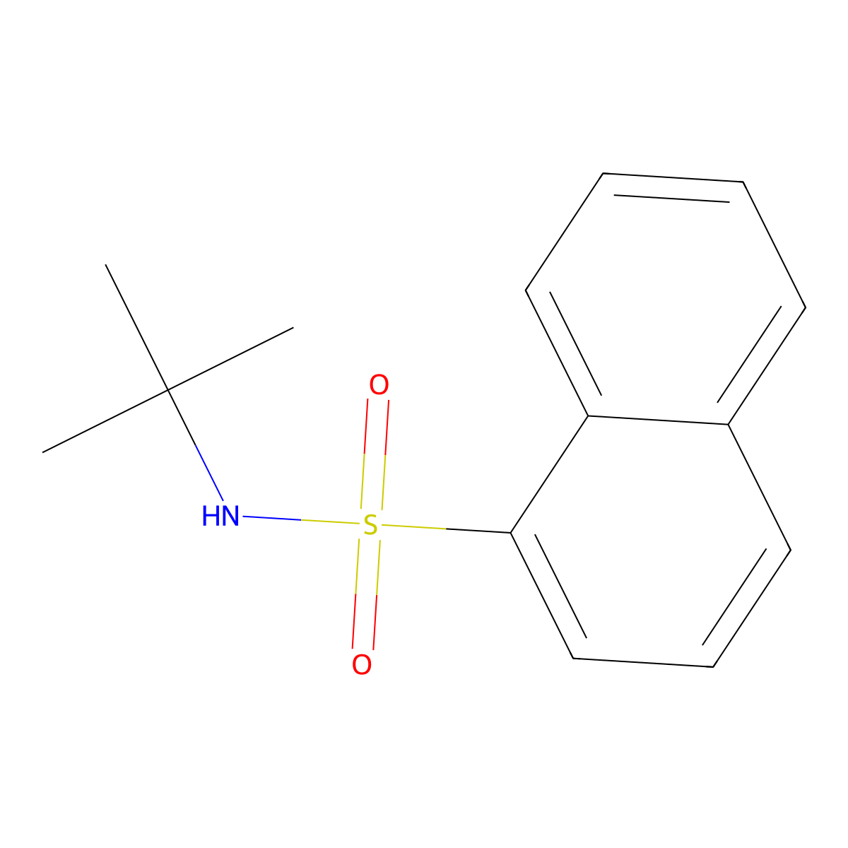 N-(tert-butyl)-1-naphthalenesulfonamide molecular structure, CAS 29083-07-6