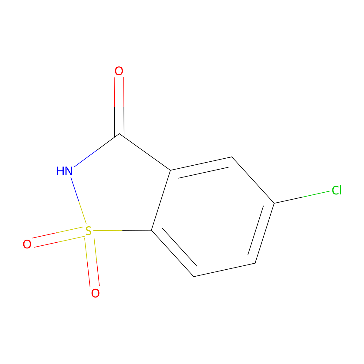5-Chlorosaccharin molecular structure, CAS 29083-16-7
