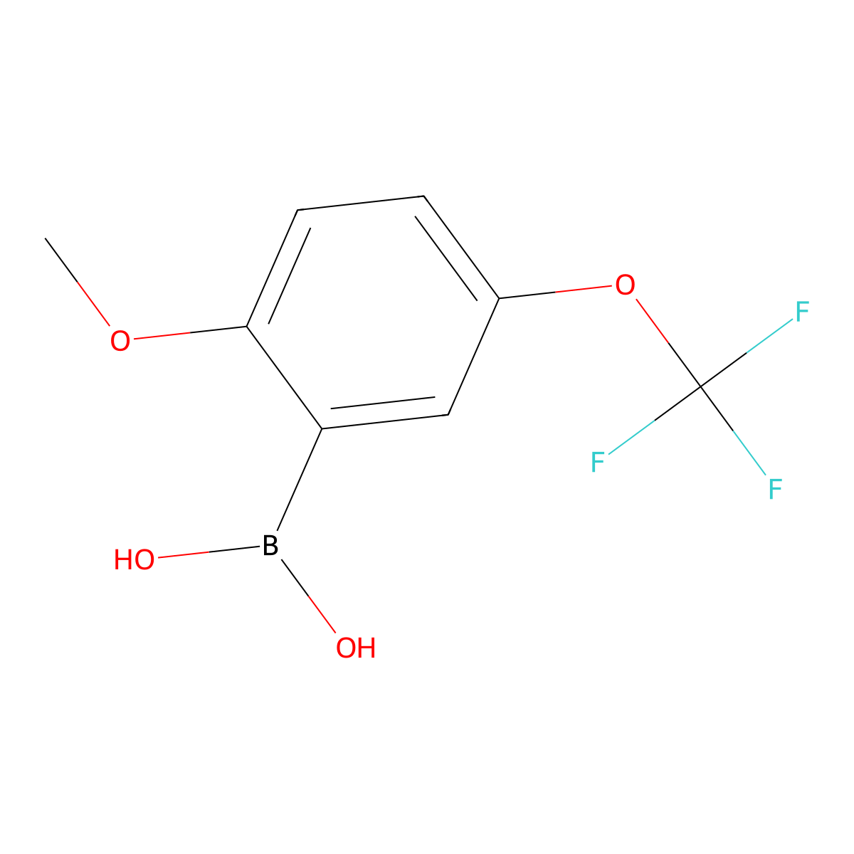 2-Methoxy-5-(trifluoromethoxy)phenylboronic acid molecular structure, CAS 290832-43-8