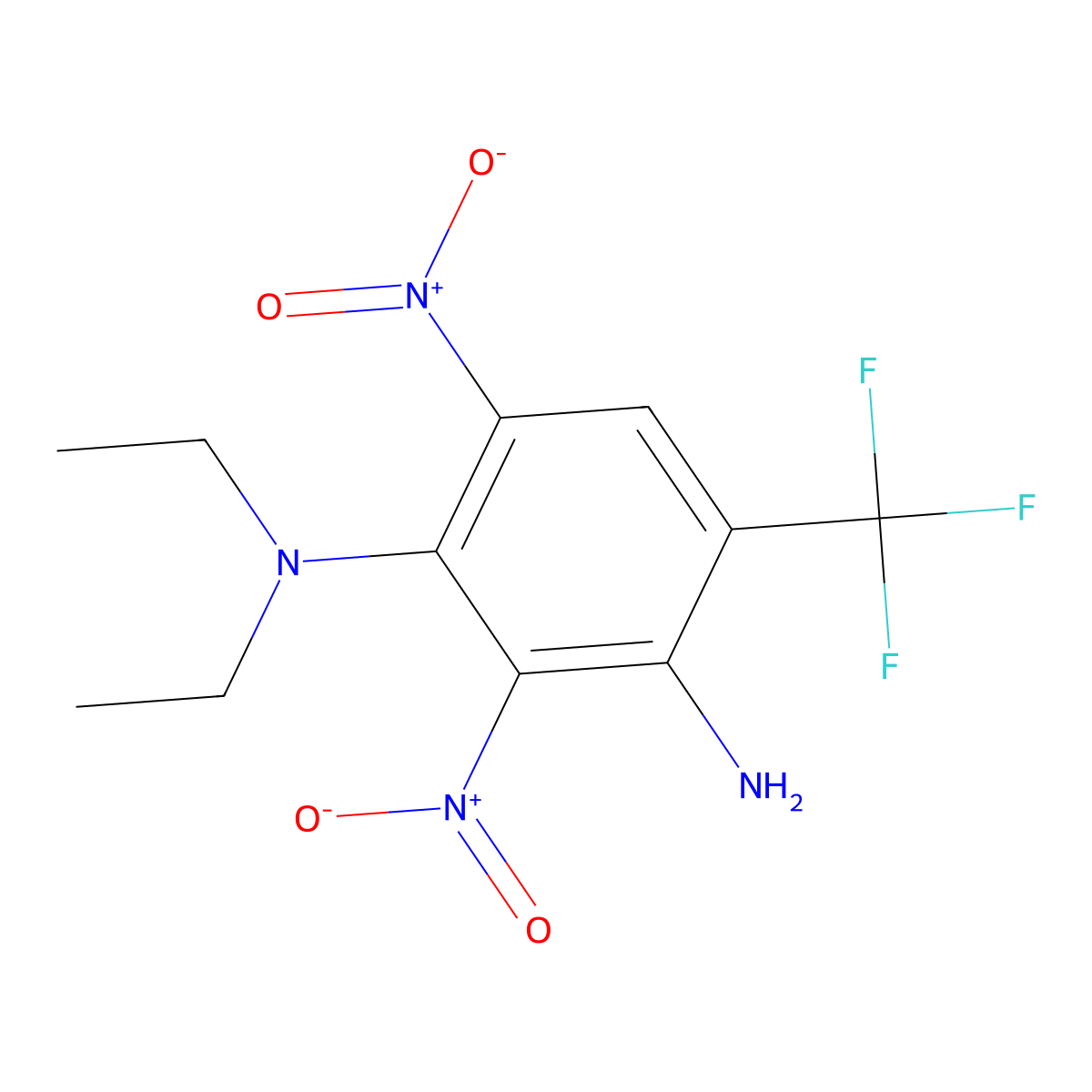 Dinitramine molecular structure, CAS 29091-05-2