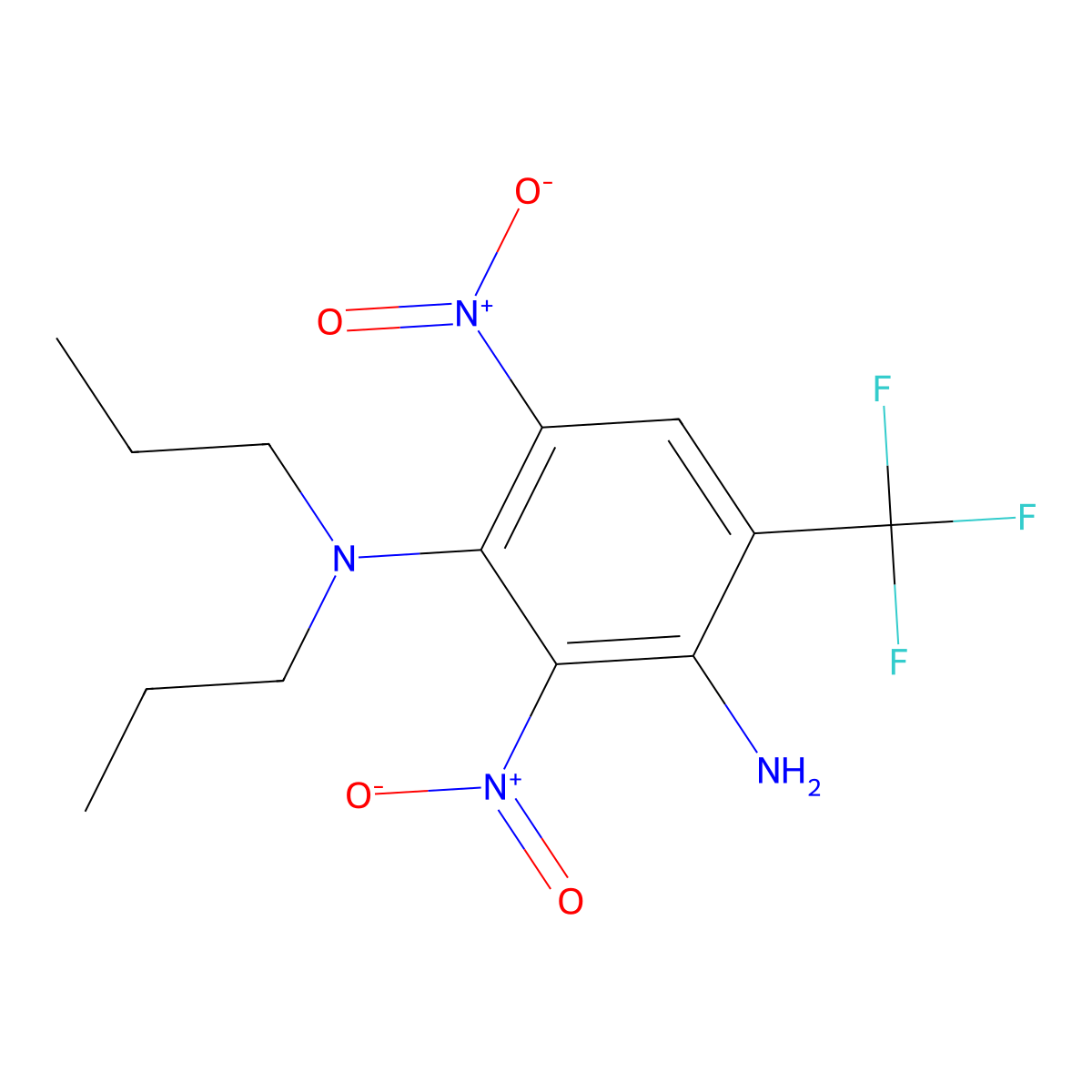 Prodiamine molecular structure, CAS 29091-21-2