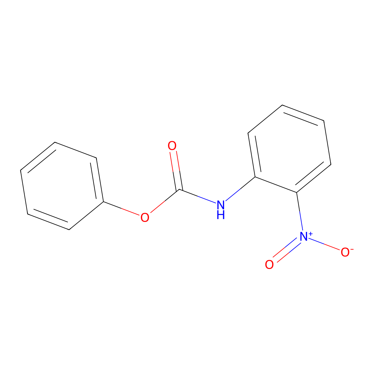 phenyl N-(2-nitrophenyl)carbamate molecular structure, CAS 29091-47-2