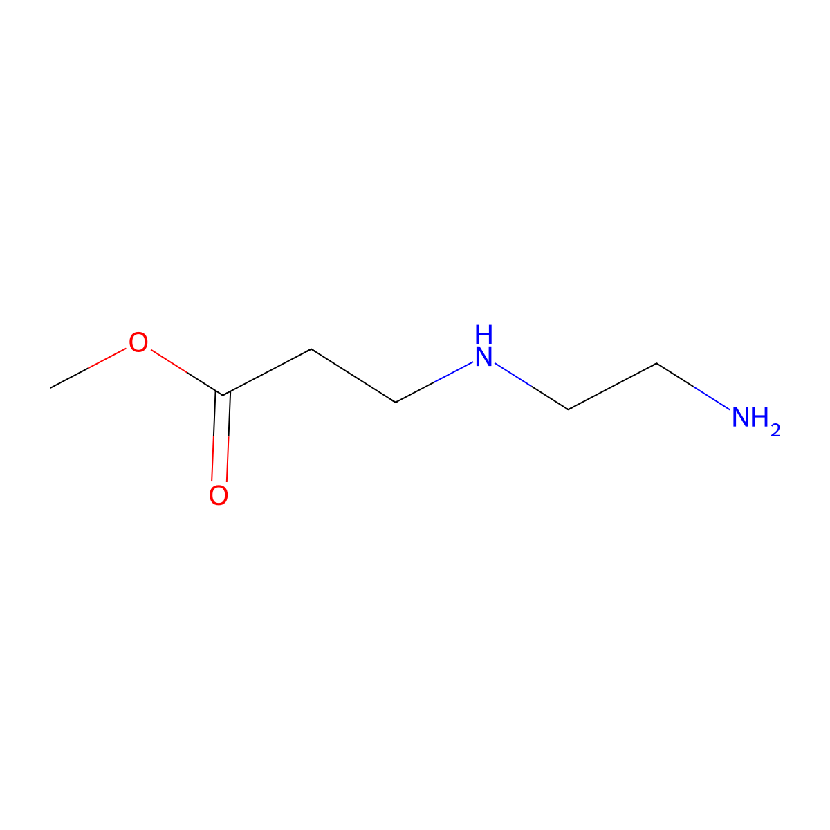 Methyl 3-[(2-aminoethyl)amino]propanoate molecular structure, CAS 29094-08-4