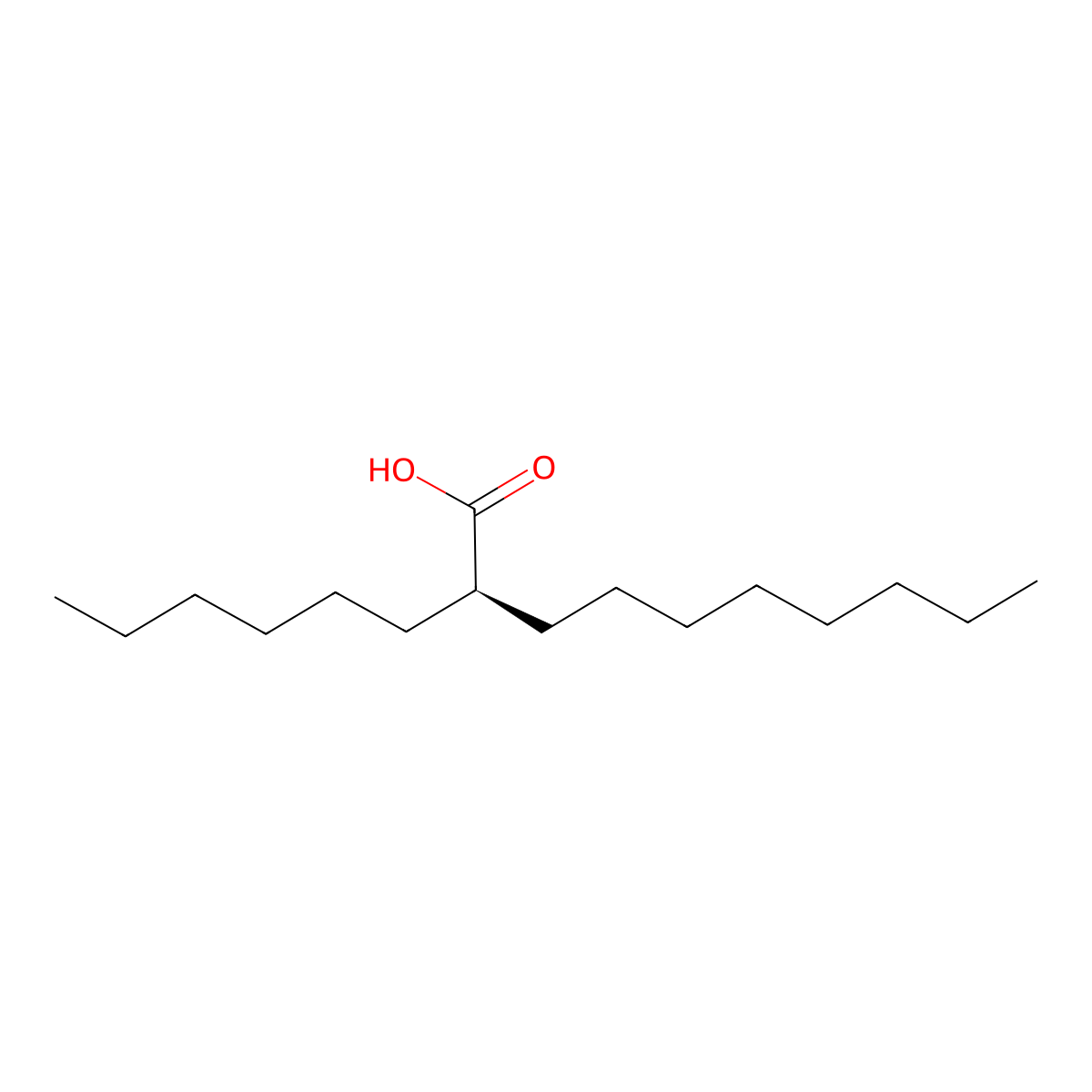 (R)-2-hexyldecanoic acid molecular structure, CAS 2909466-74-4