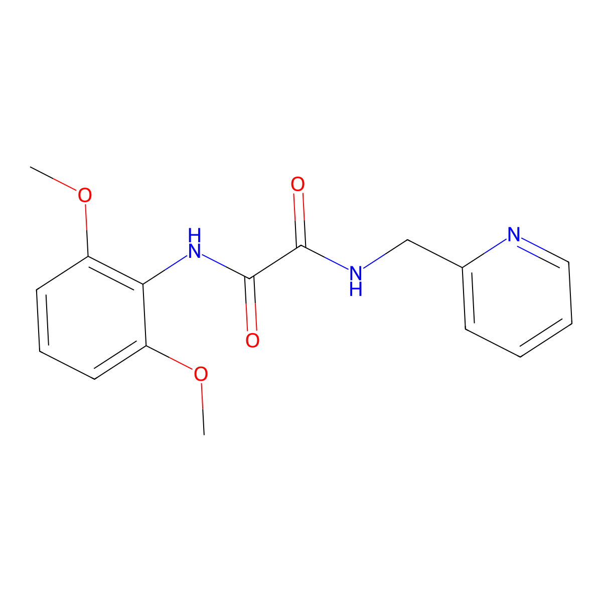 N1-(2,6-Dimethoxyphenyl)-N2-(pyridin-2-ylmethyl)oxalamide molecular structure, CAS 2909486-86-6