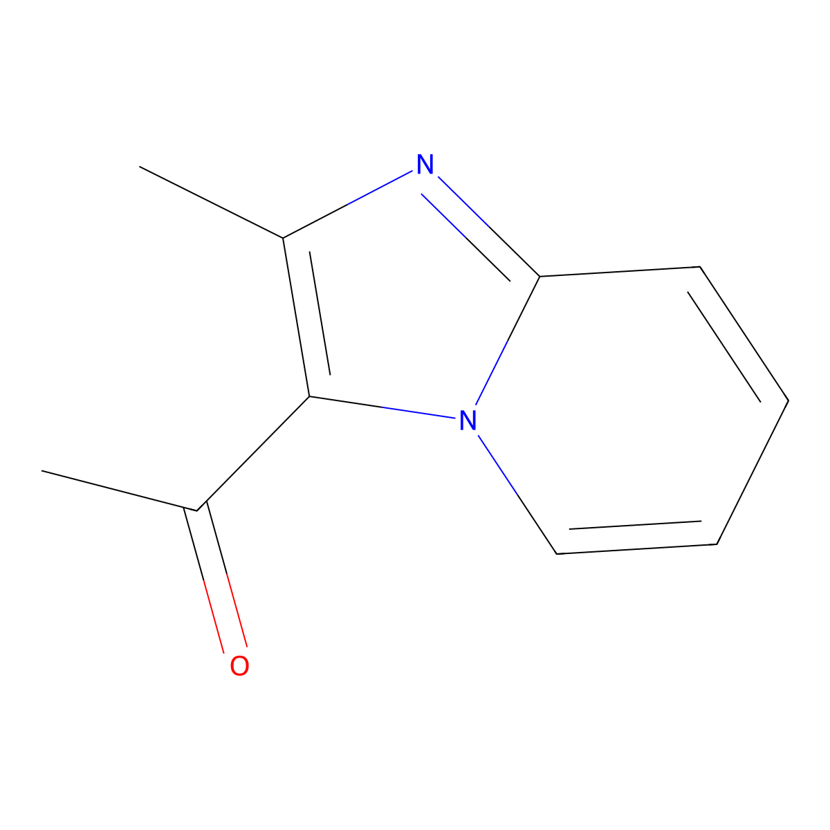 1-{2-Methylimidazo[1,2-a]pyridin-3-yl}ethan-1-one molecular structure, CAS 29096-60-4