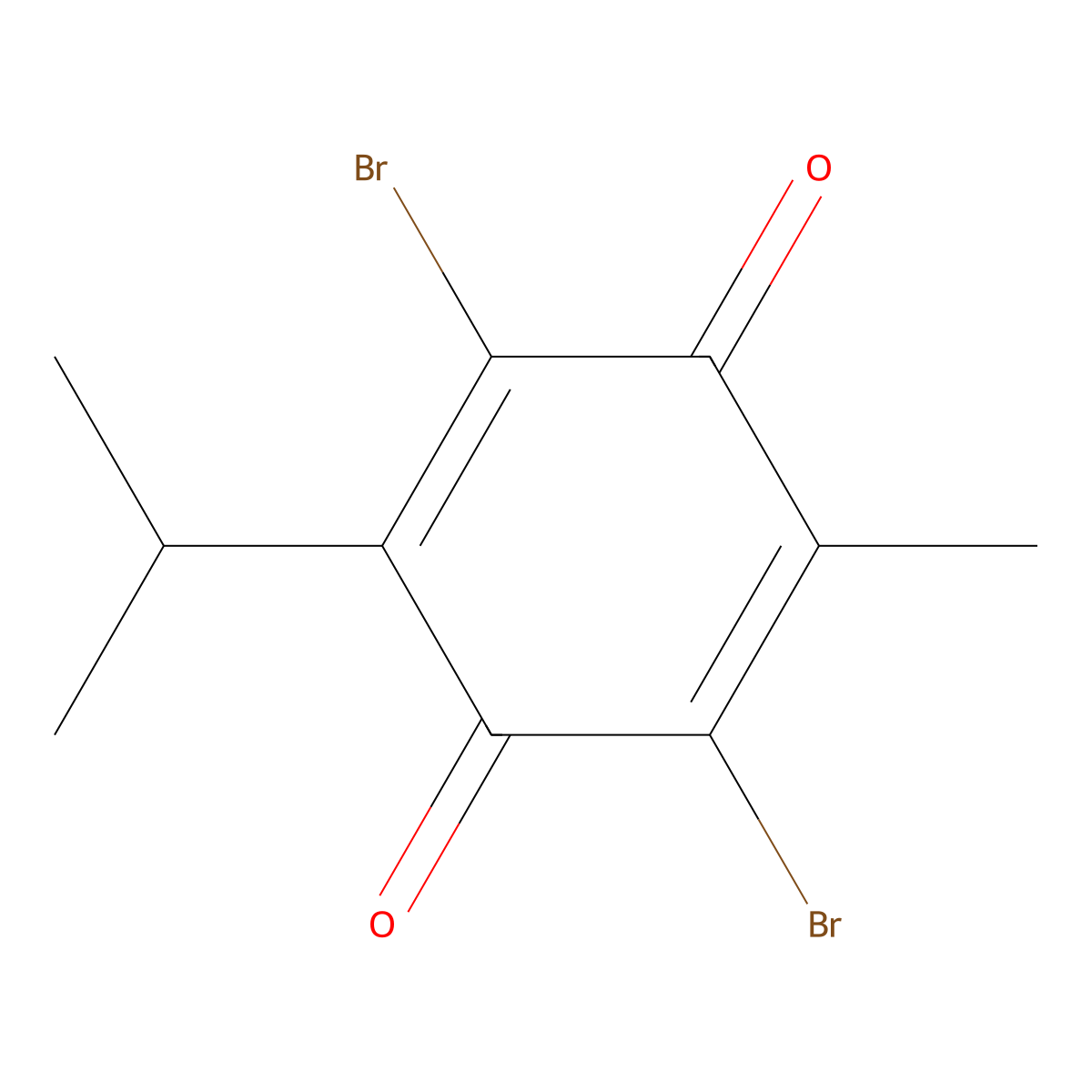 Dibromothymoquinone molecular structure, CAS 29096-93-3