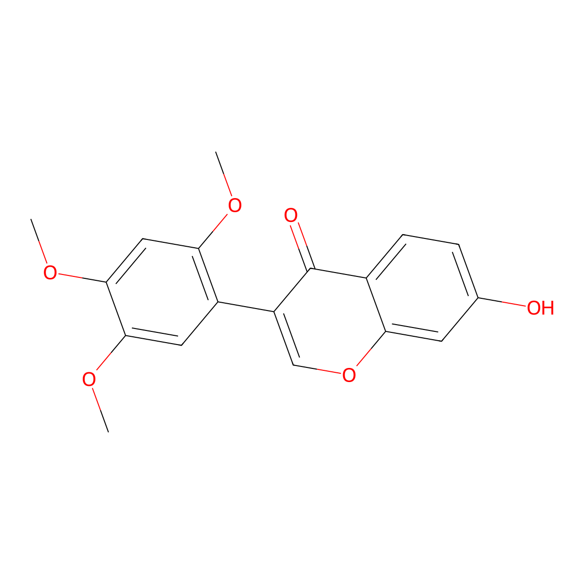 7-Hydroxy-2',4',5'-Trimethoxyisoflavone molecular structure, CAS 29096-94-4