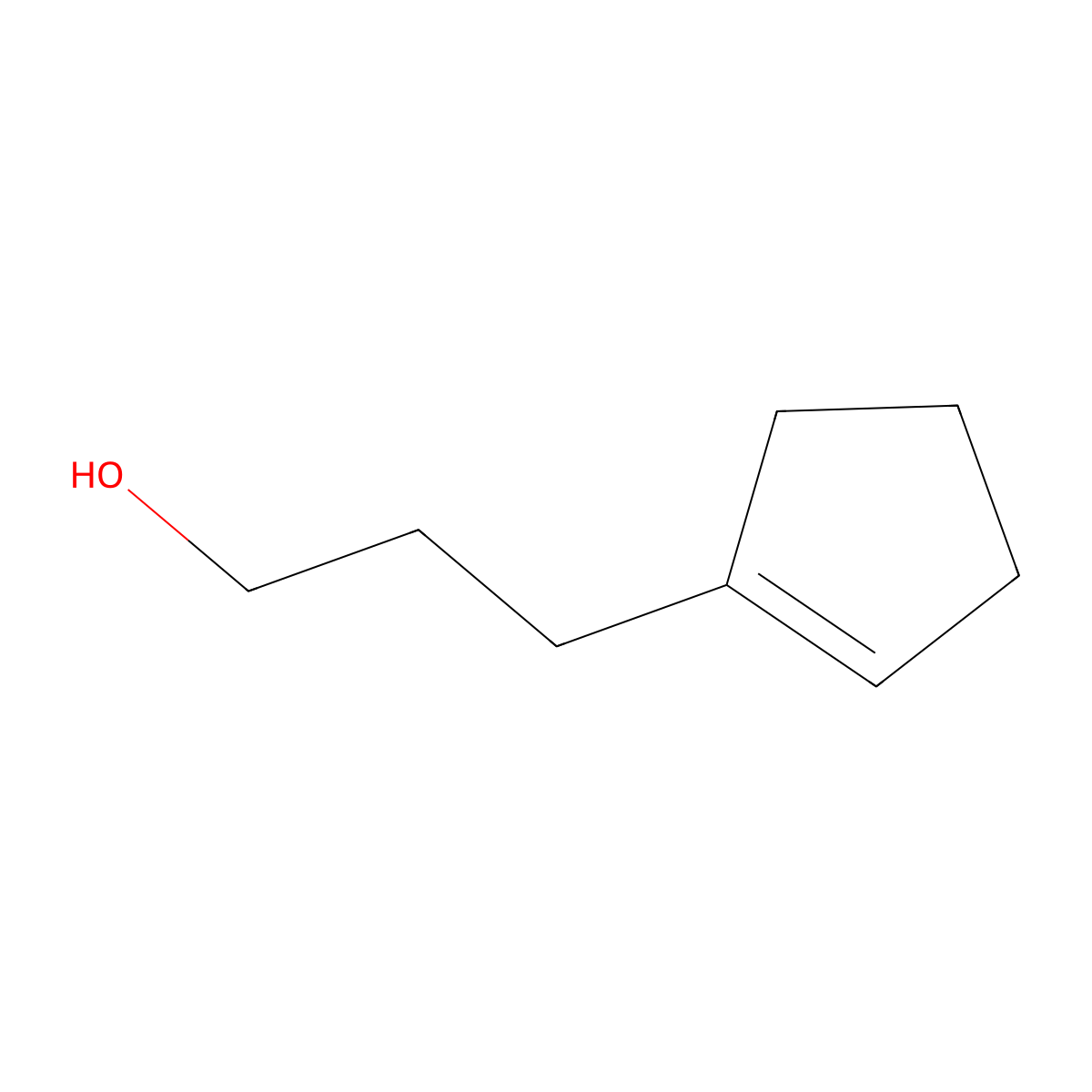 3-(Cyclopent-1-en-1-yl)propan-1-ol molecular structure, CAS 2910-59-0
