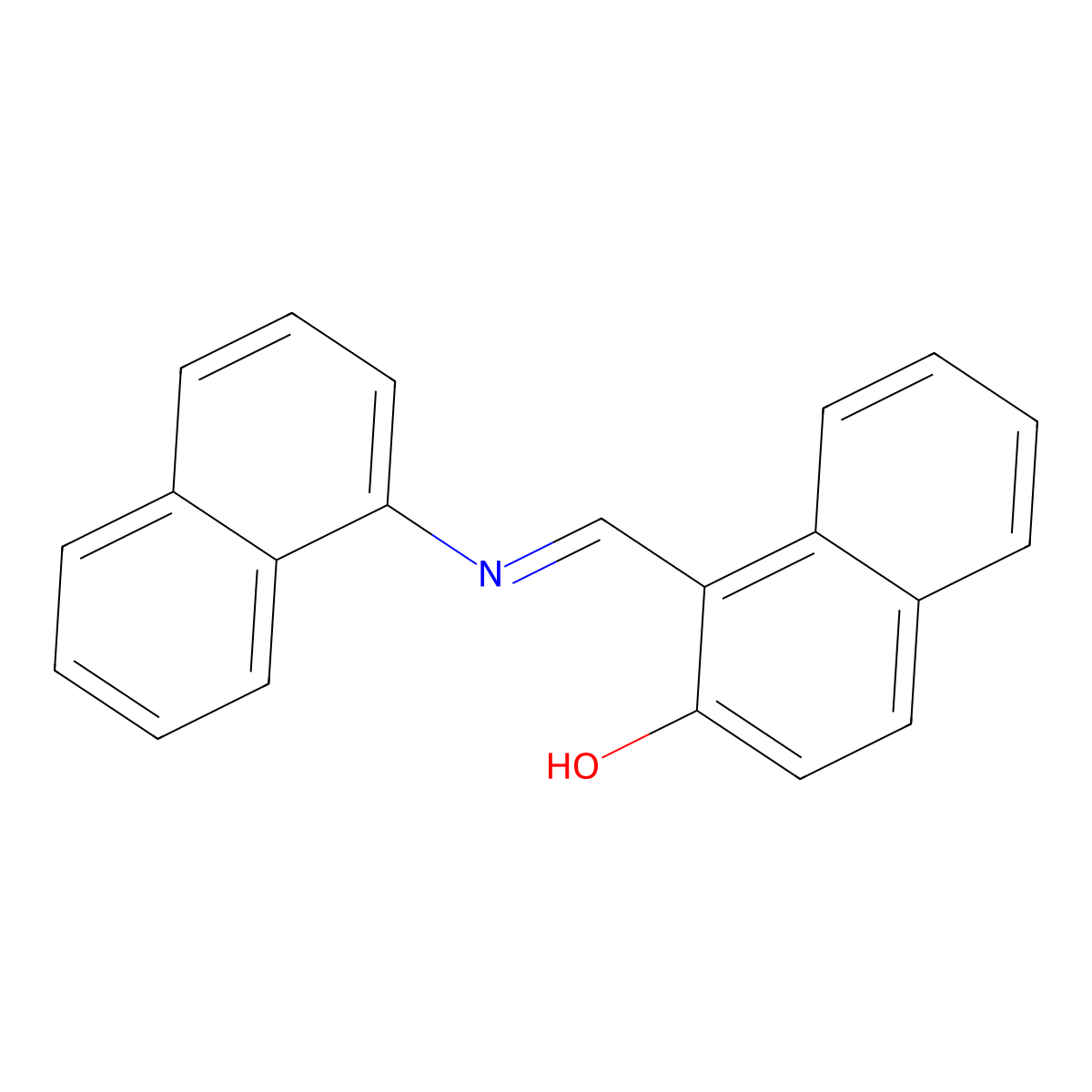 1-(1-Naphthyliminomethyl)-2-naphthol molecular structure, CAS 29101-37-9