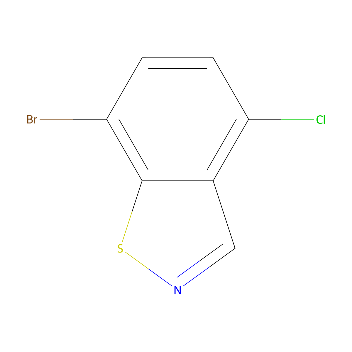 7-Bromo-4-chlorobenzo[D]isothiazole molecular structure, CAS 29102-97-4