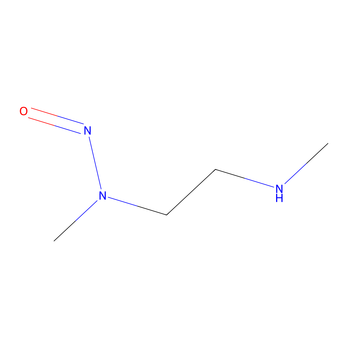Methyl({2-[methyl(nitroso)amino]ethyl})amine molecular structure, CAS 29104-67-4