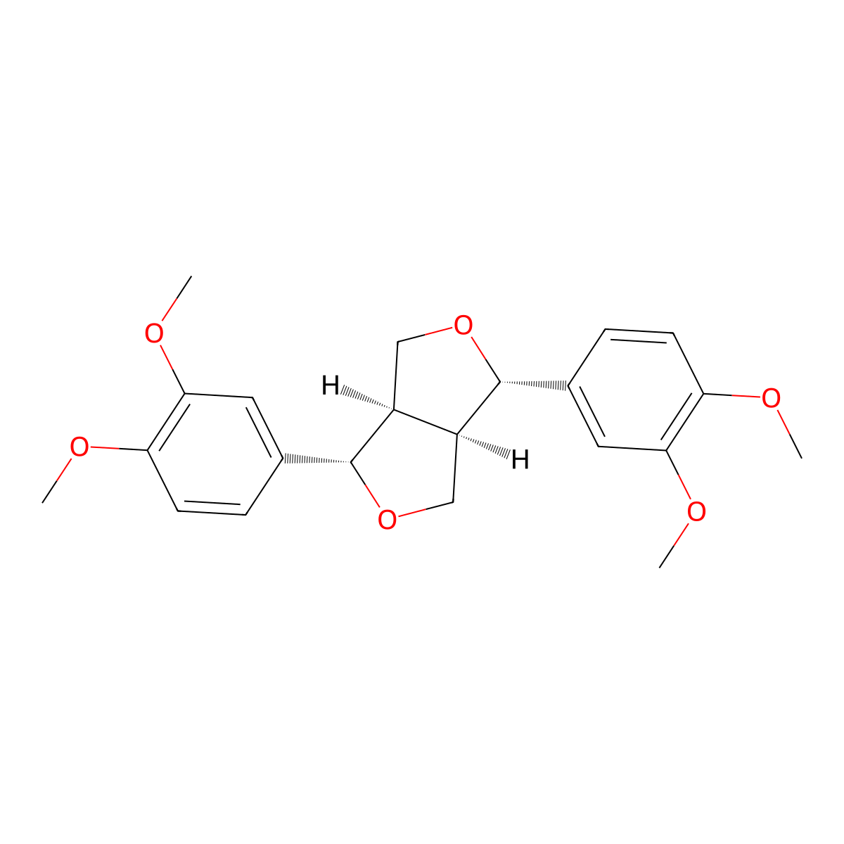 (+)-Eudesmin molecular structure, CAS 29106-36-3