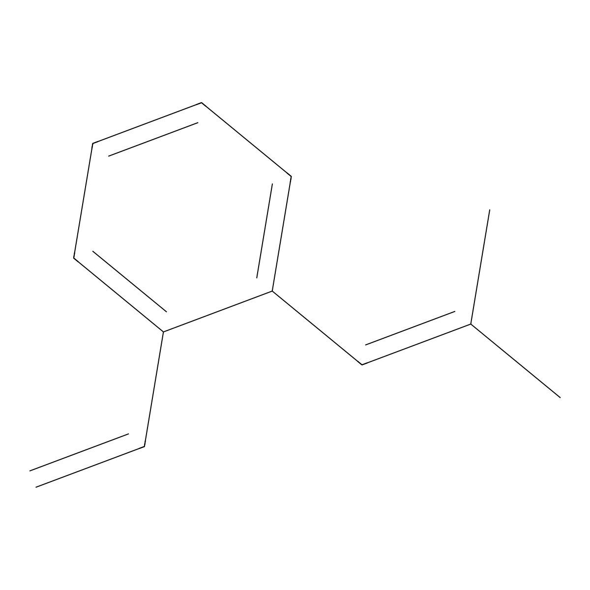 1-Ethenyl-2-(2-methylprop-1-enyl)benzene molecular structure, CAS 29107-31-1
