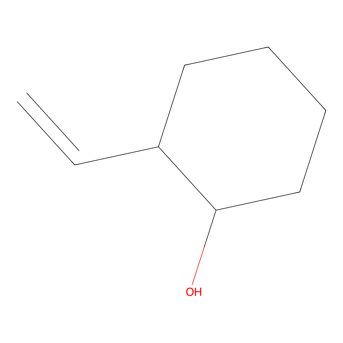 2-Ethenylcyclohexan-1-ol molecular structure, CAS 29108-24-5
