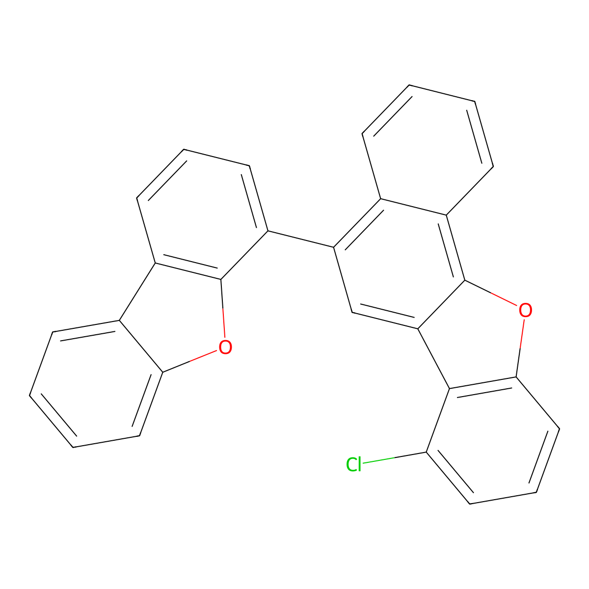7-Chloro-5-(4-dibenzofuranyl)-benzo[b]naphtho[2,1-d]furan molecular structure, CAS 2910800-98-3