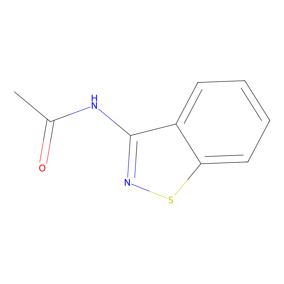 N-(Benzo[d]isothiazol-3-yl)acetamide molecular structure, CAS 29109-77-1