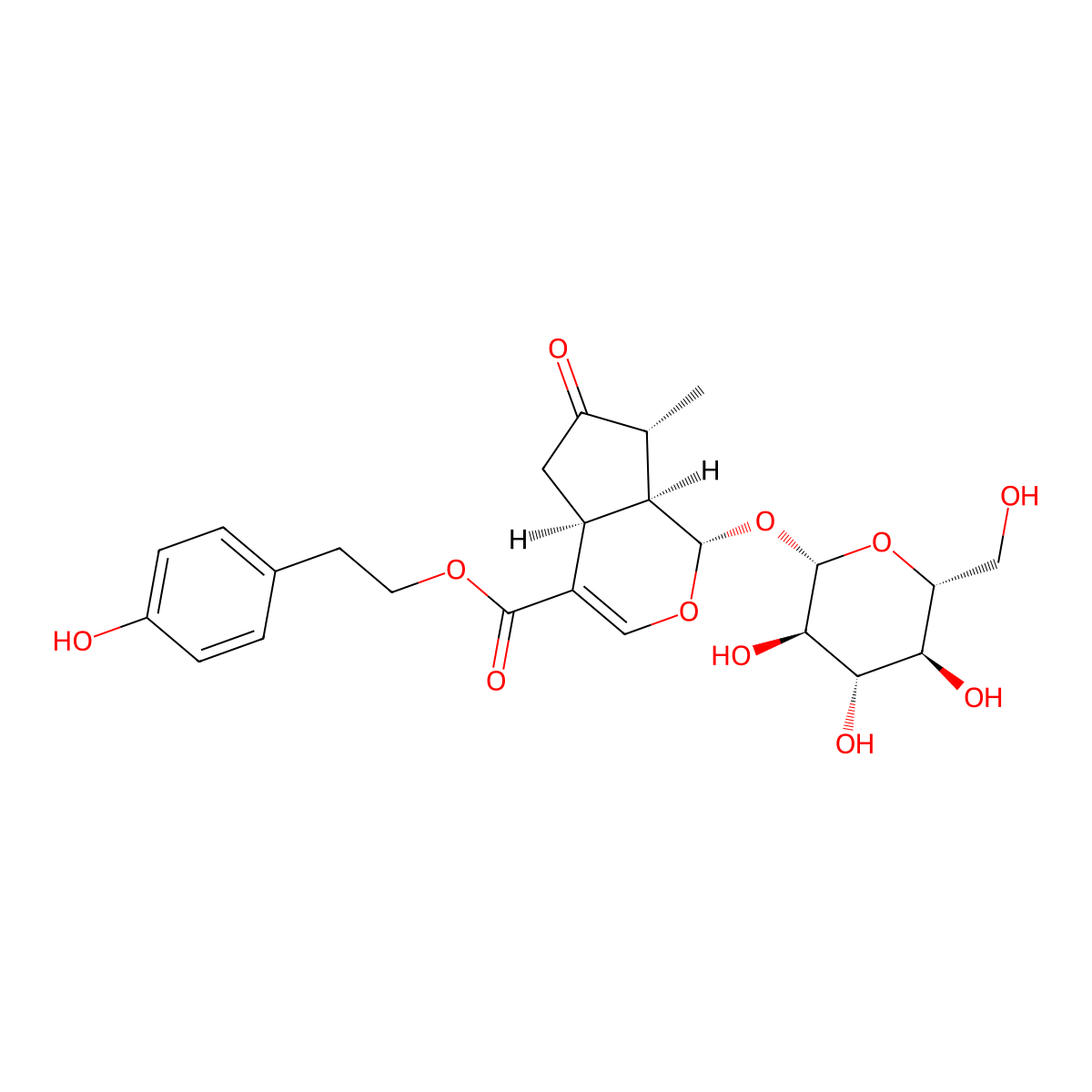 Syringopicroside molecular structure, CAS 29118-80-7