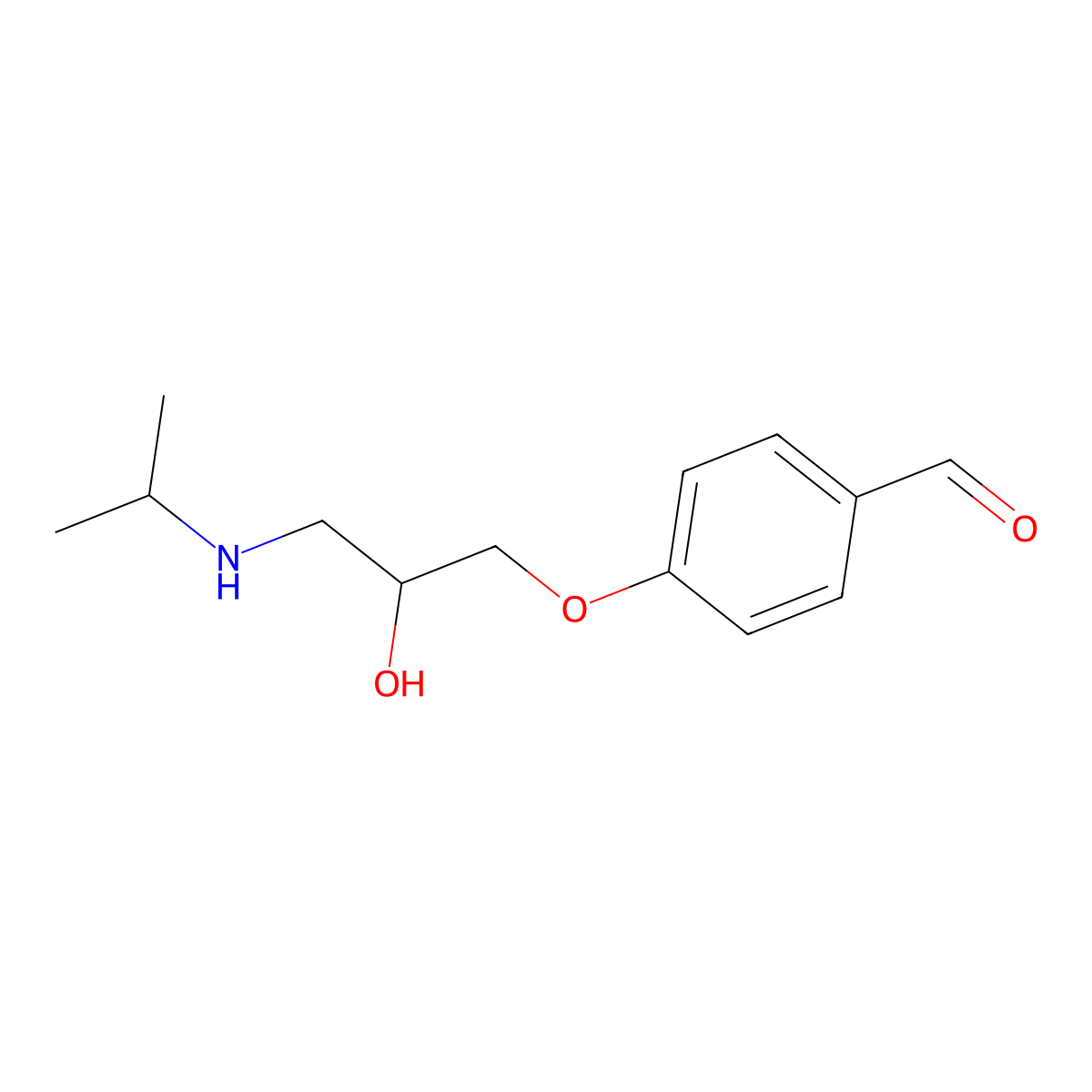 4-(2-Hydroxy-3-(isopropylamino)propoxy)benzaldehyde molecular structure, CAS 29122-74-5