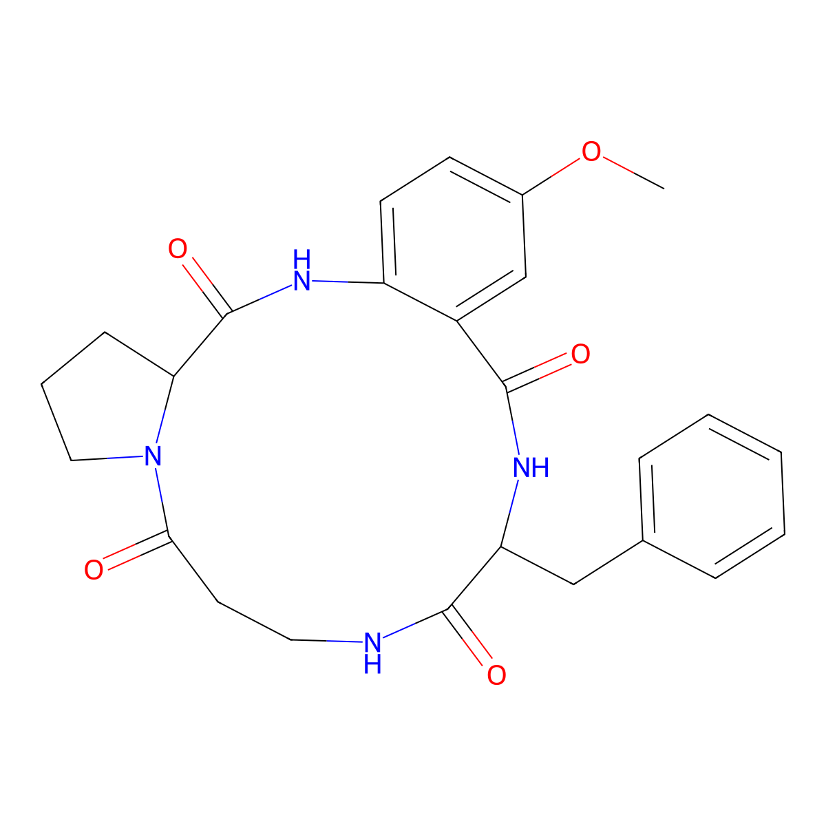 Aspercolorin molecular structure, CAS 29123-52-2