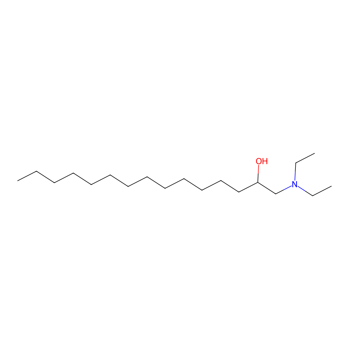 1-(Diethylamino)pentadecan-2-ol molecular structure, CAS 2912365-11-6