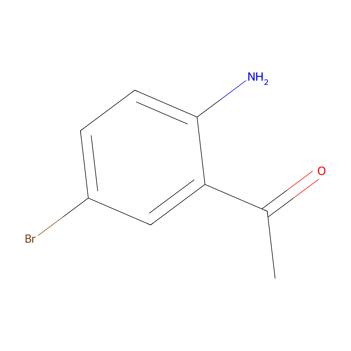 1-(2-Amino-5-bromophenyl)ethan-1-one molecular structure, CAS 29124-56-9