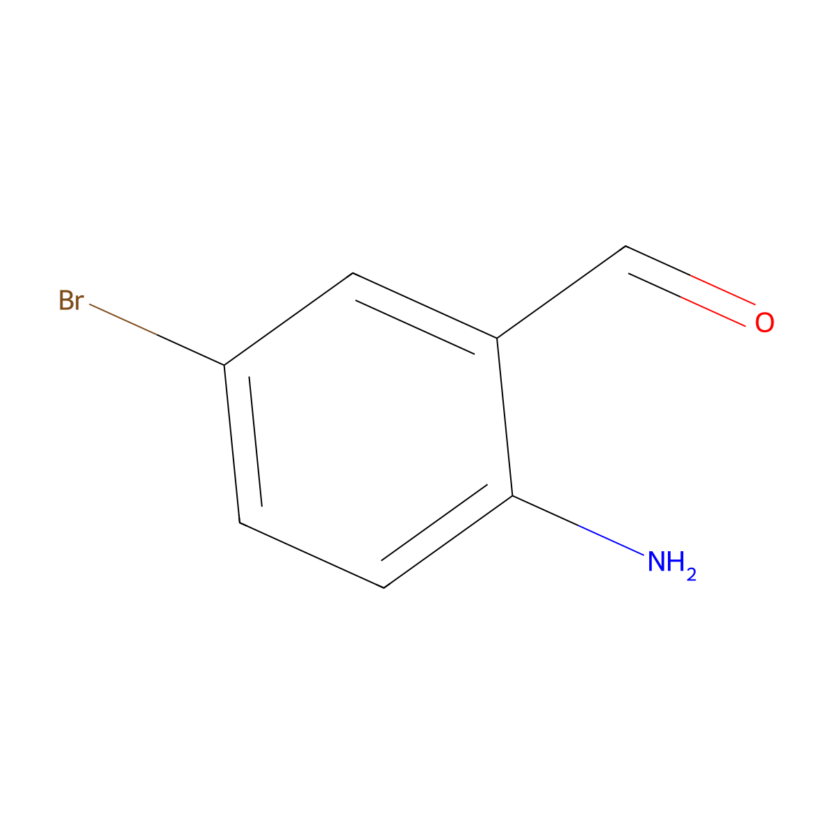 2-Amino-5-bromobenzaldehyde molecular structure, CAS 29124-57-0
