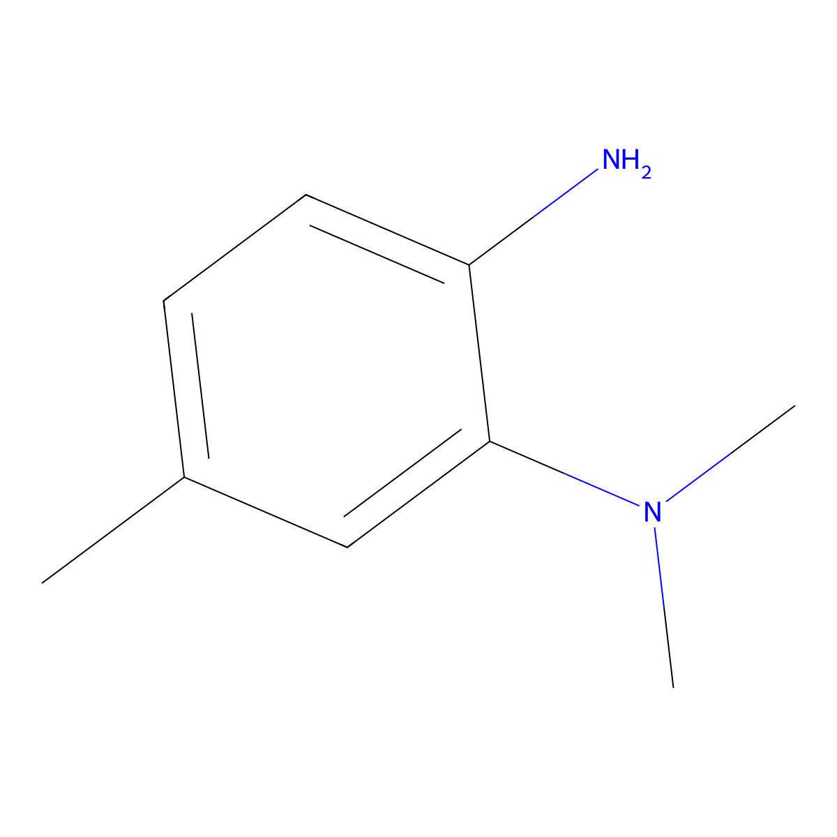 N1,N1,5-Trimethylbenzene-1,2-diamine molecular structure, CAS 29124-58-1