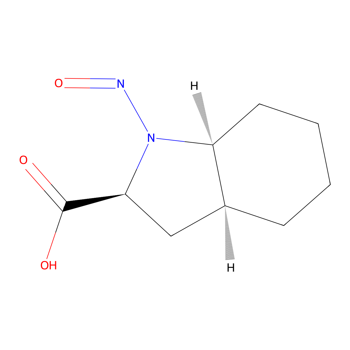 (2S,3aS,7aS)-1-nitroso-octahydro-1H-indole-2-carboxylic acid molecular structure, CAS 2912492-21-6
