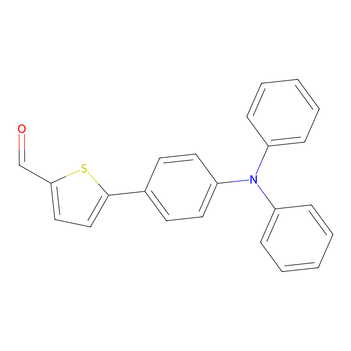 5-(4-(Diphenylamino)phenyl)thiophene-2-carbaldehyde molecular structure, CAS 291279-14-6