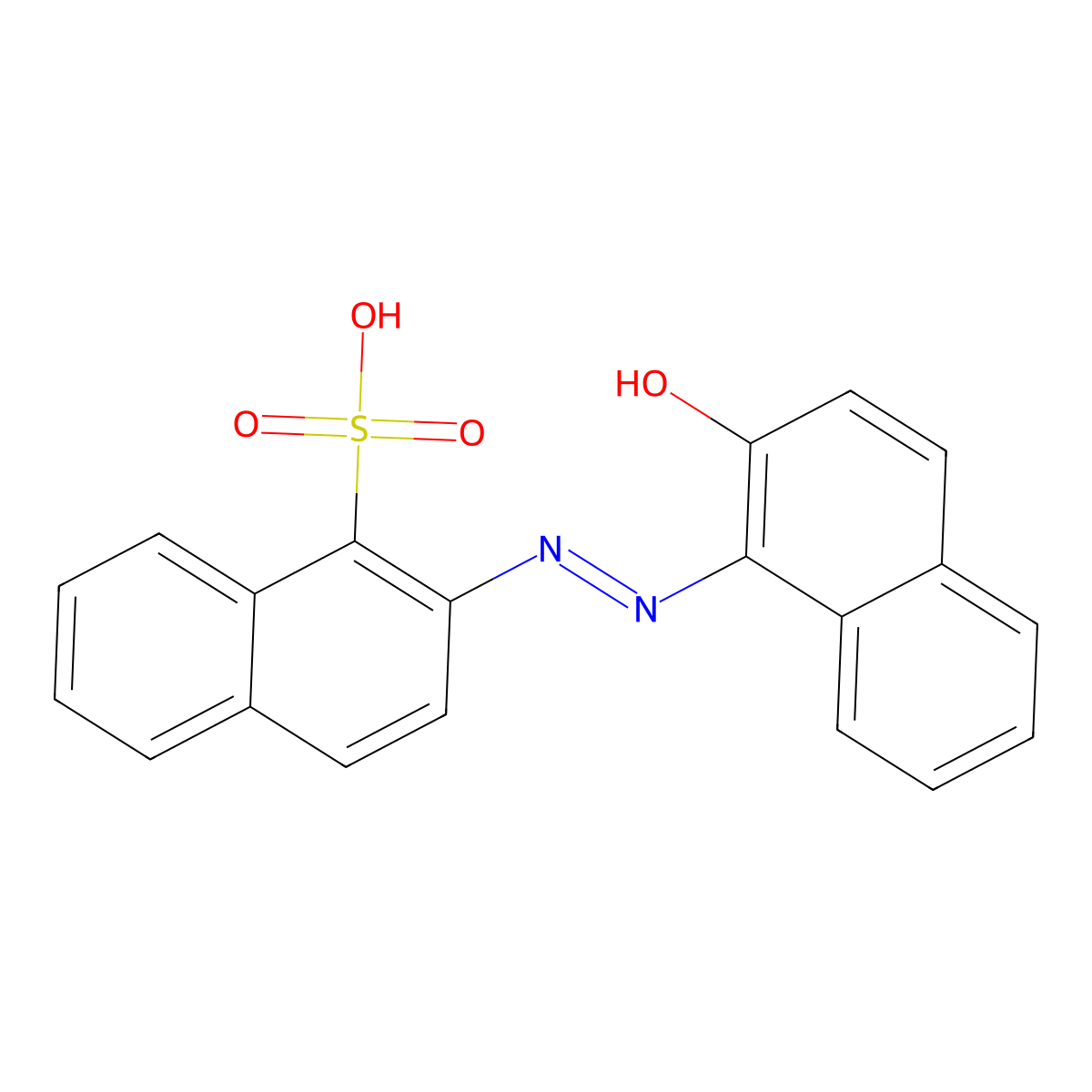 Pigment Red 49 free acid molecular structure, CAS 29128-55-0
