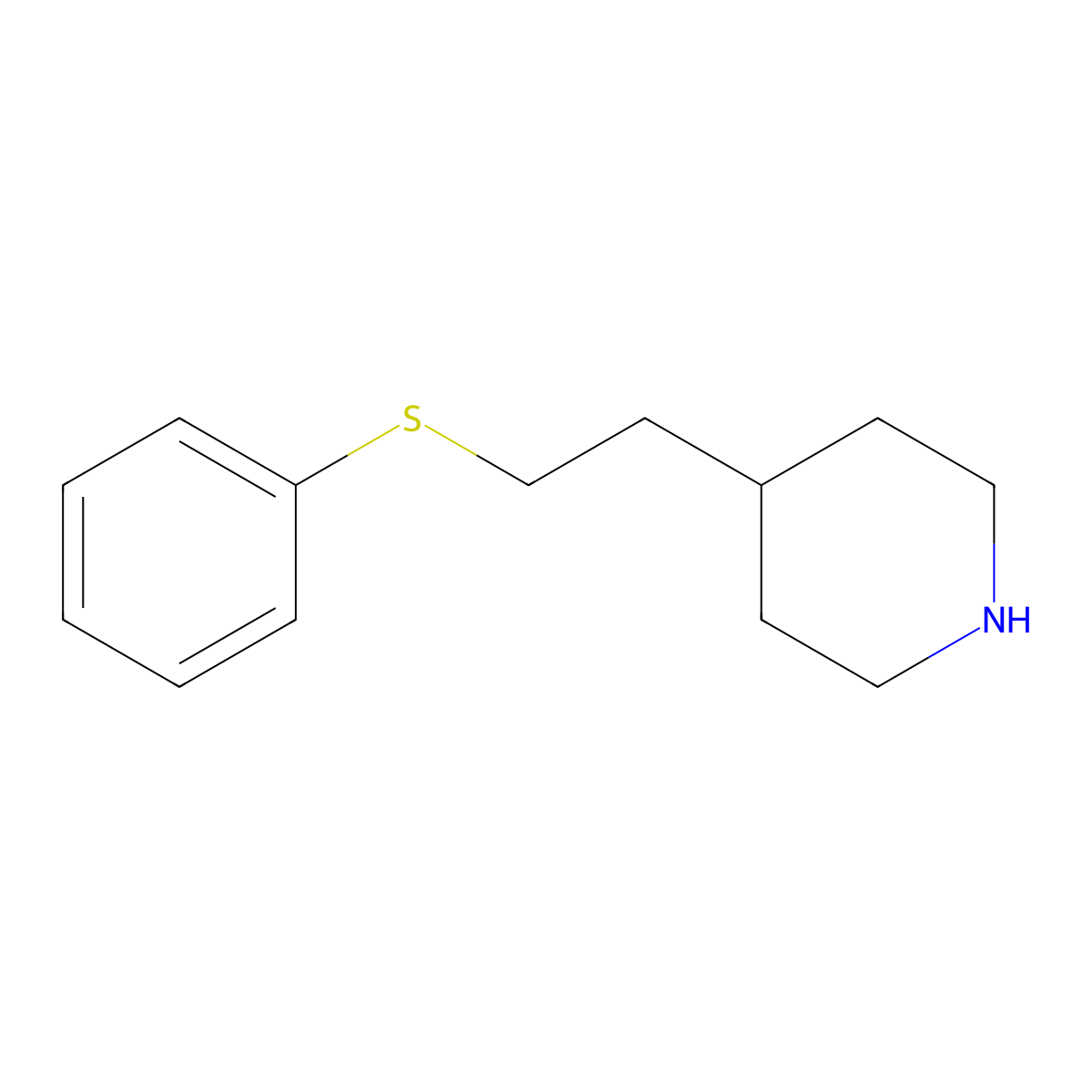 4-[2-(Phenylsulfanyl)ethyl]piperidine molecular structure, CAS 291289-23-1