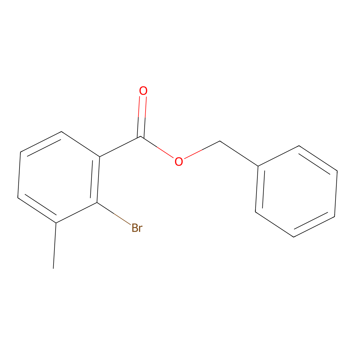 Benzyl 2-bromo-3-methylbenzoate molecular structure, CAS 291289-66-2