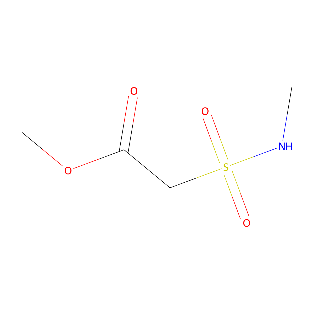 Methyl 2-(N-Methylsulfamoyl)acetate molecular structure, CAS 291306-38-2