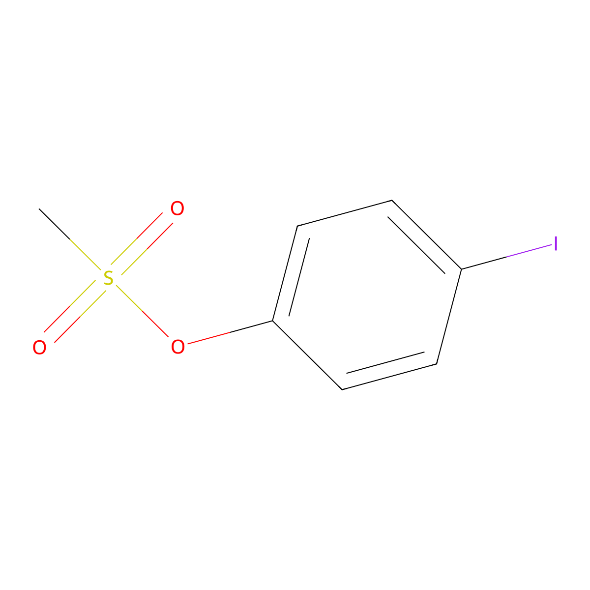 4-Iodophenyl methanesulfonate molecular structure, CAS 291314-41-5