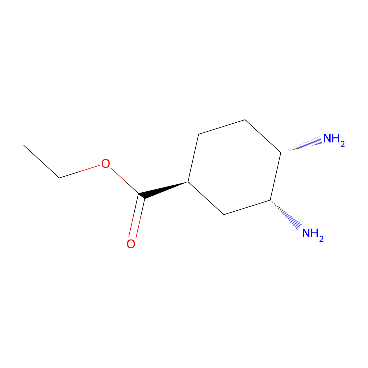 ethyl (1S,3R,4S)-3,4-diaminocyclohexane-1-carboxylate molecular structure, CAS 2913158-25-3