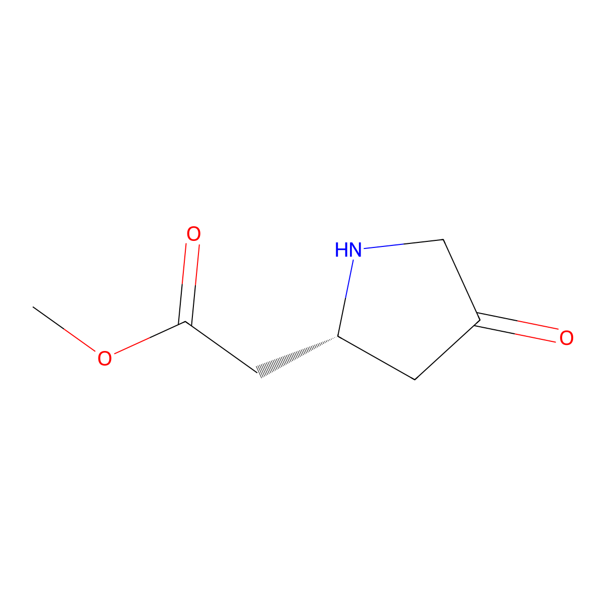 methyl 2-[(2R)-4-oxopyrrolidin-2-yl]acetate molecular structure, CAS 2913177-15-6
