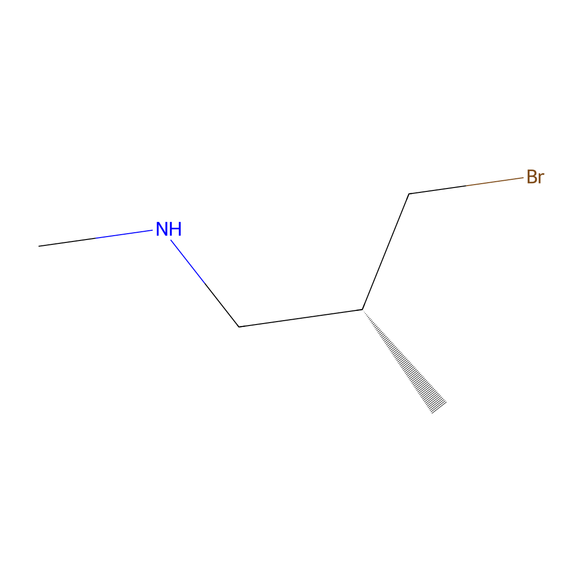 [(2R)-3-bromo-2-methylpropyl](methyl)amine molecular structure, CAS 2913185-08-5