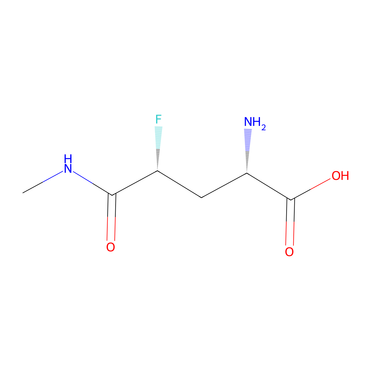 (2S,4R)-2-amino-4-fluoro-4-(methylcarbamoyl)butanoic acid molecular structure, CAS 2913185-86-9