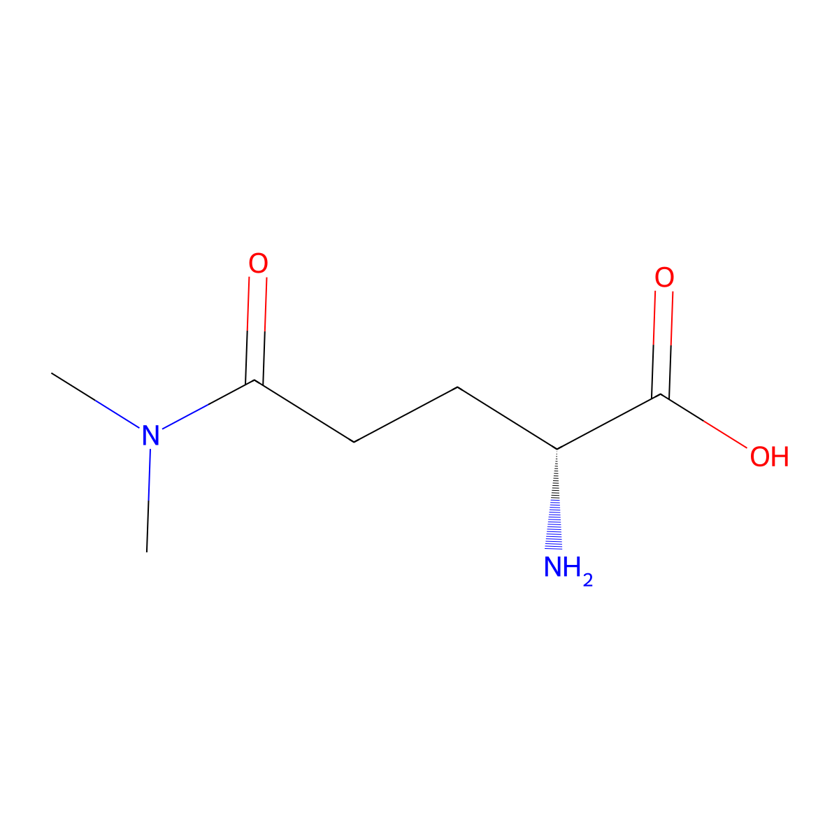 (2R)-2-amino-4-(dimethylcarbamoyl)butanoic acid molecular structure, CAS 2913186-13-5