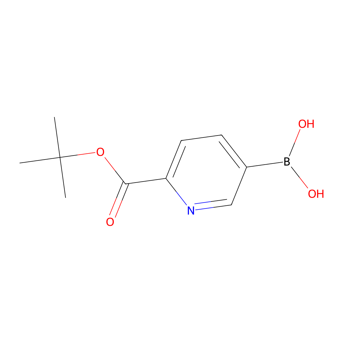 (6-(tert-Butoxycarbonyl)pyridin-3-yl)boronic acid molecular structure, CAS 2913214-50-1