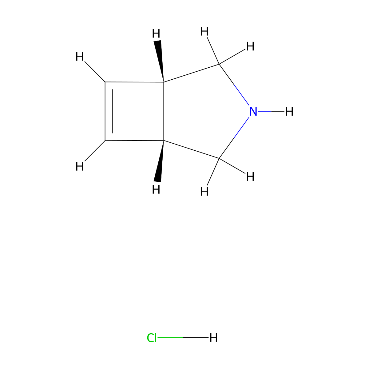 (1R,5S)-3-azabicyclo[3.2.0]hept-6-ene hydrochloride molecular structure, CAS 2913226-47-6