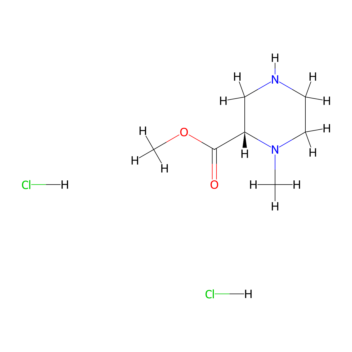 Methyl (S)-1-methylpiperazine-2-carboxylate dihydrochloride molecular structure, CAS 2913226-48-7