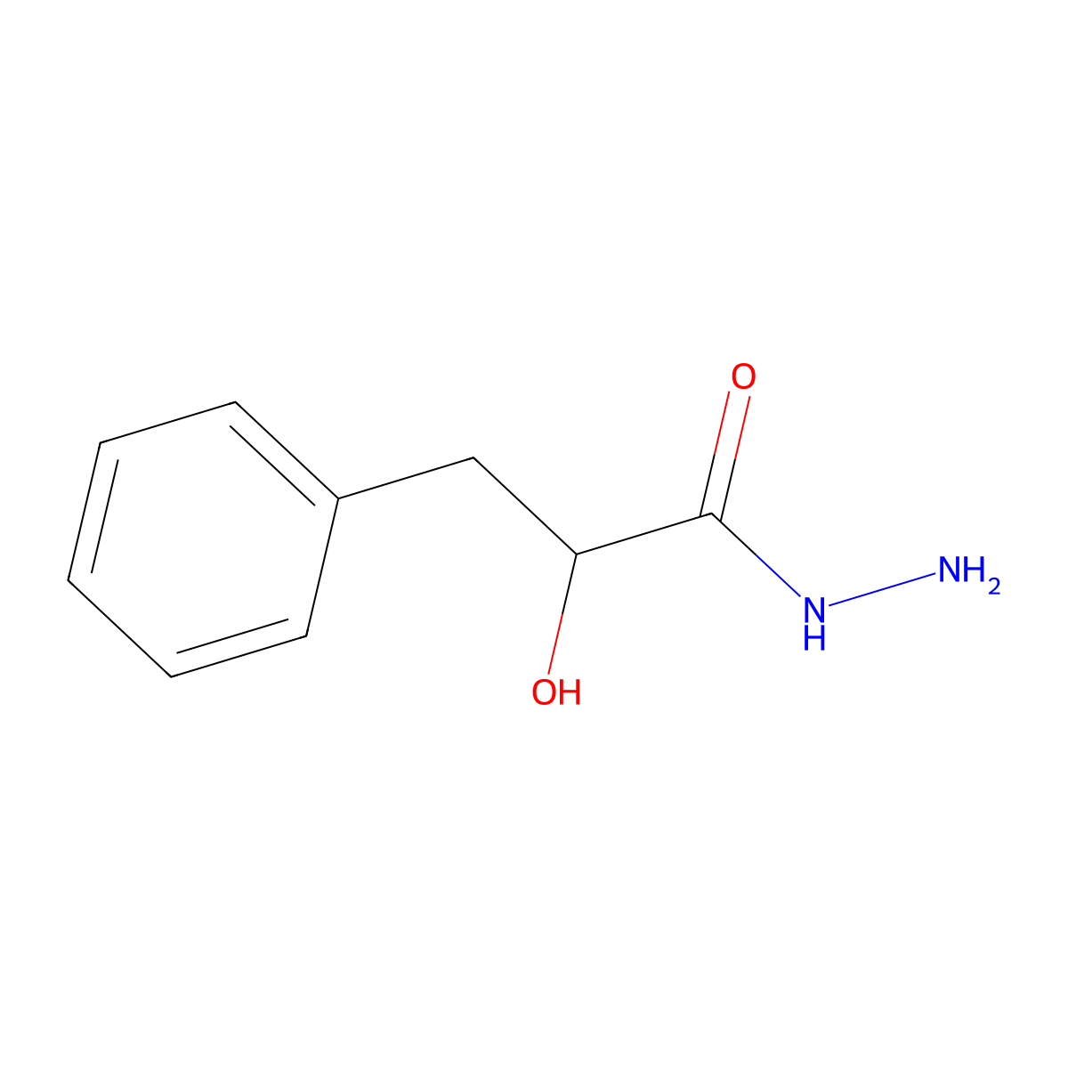 (2R)-2-hydroxy-3-phenylpropanehydrazide molecular structure, CAS 2913226-54-5