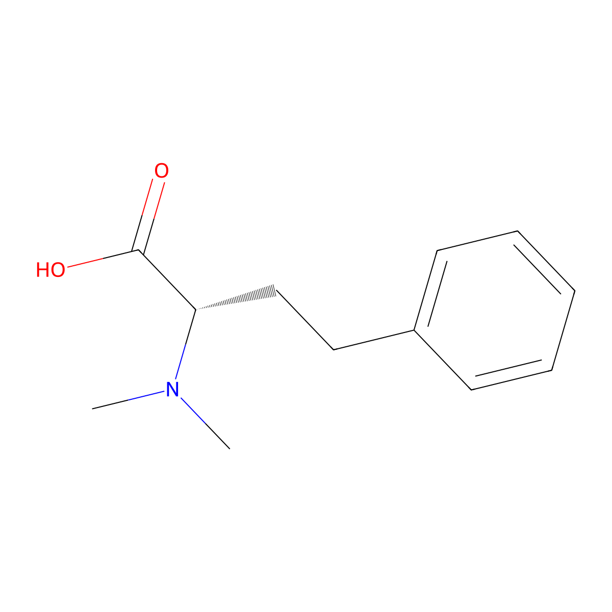 (2S)-2-(dimethylamino)-4-phenylbutanoicacid molecular structure, CAS 2913229-16-8