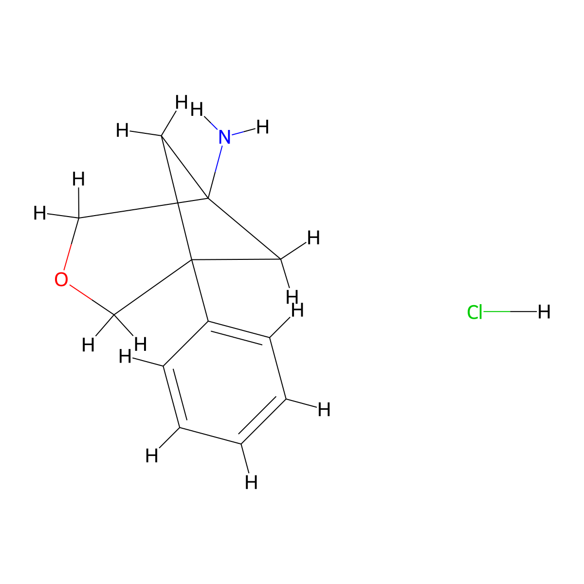 5-Phenyl-3-oxabicyclo[3.1.1]heptan-1-amine hydrochloride molecular structure, CAS 2913241-10-6