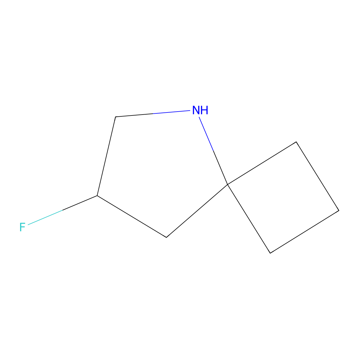 7-Fluoro-5-azaspiro[3.4]octane molecular structure, CAS 2913241-11-7