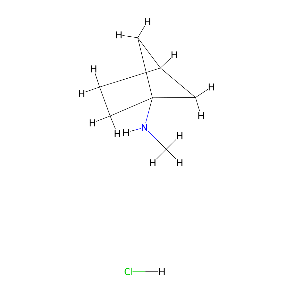 N-methylbicyclo[2.1.1]hexan-1-amine hydrochloride molecular structure, CAS 2913241-15-1