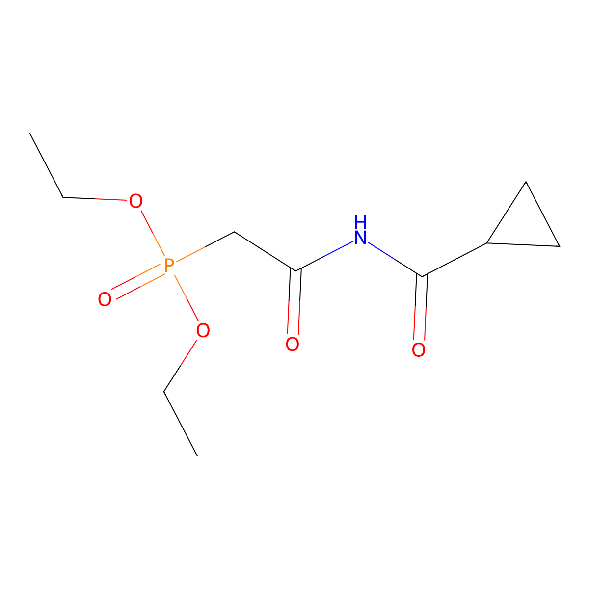 Diethyl [2-(cyclopropylformamido)-2-oxoethyl]phosphonate molecular structure, CAS 2913241-22-0