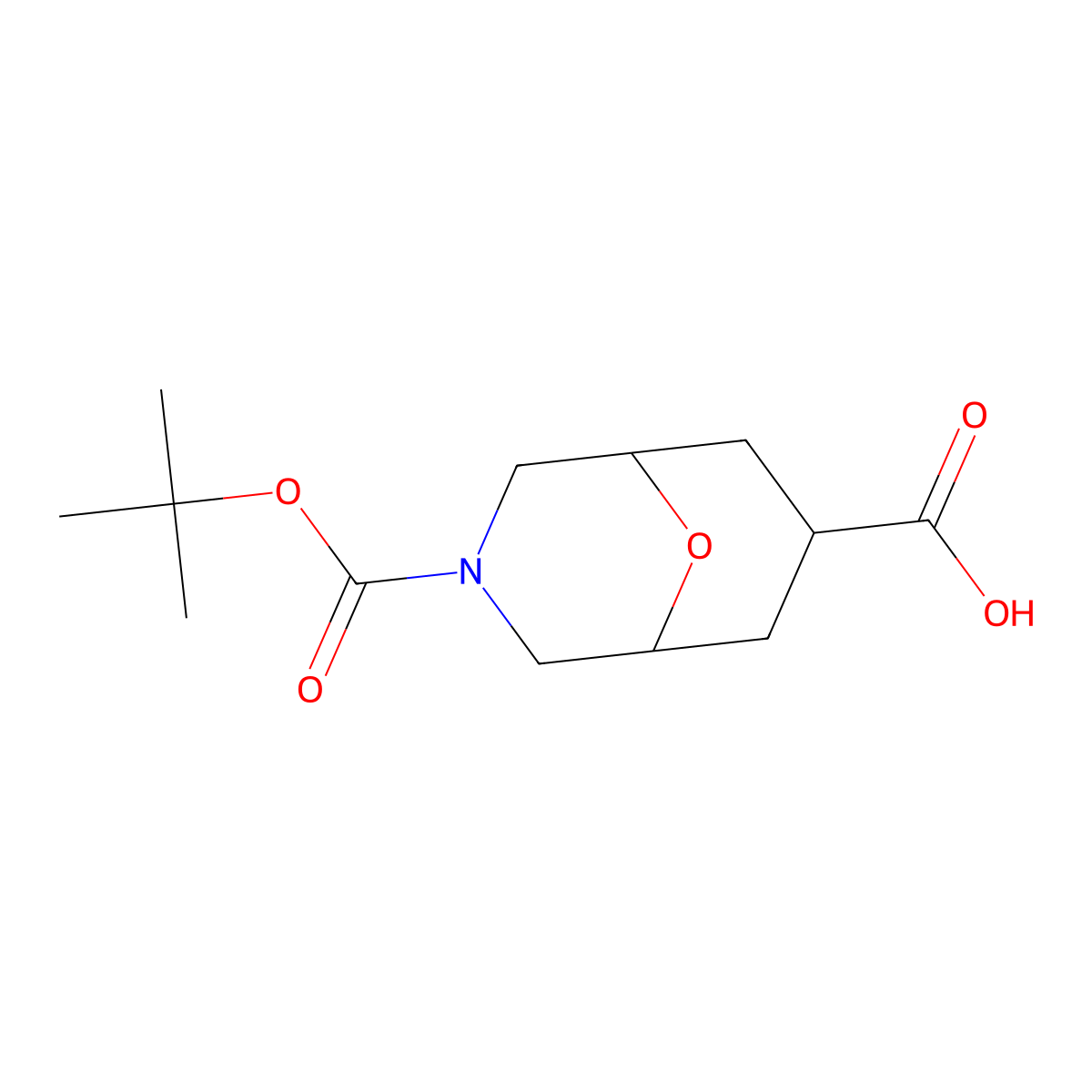 3-[(Tert-butoxy)carbonyl]-9-oxa-3-azabicyclo[3.3.1]nonane-7-carboxylic acid molecular structure, CAS 2913241-52-6
